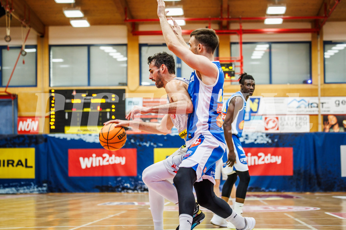 Basketball, win2day Basketball Superliga 2023/24, Halbfinale Spiel 1, Traiskirchen Lions, Oberwart Gunners, Fabricio Vay (11)