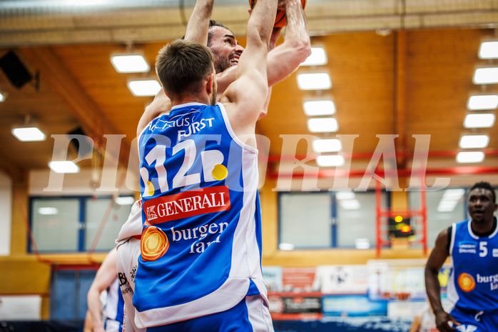 Basketball, win2day Basketball Superliga 2023/24, Halbfinale Spiel 1, Traiskirchen Lions, Oberwart Gunners, Fabricio Vay (11)