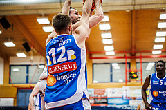 Basketball, win2day Basketball Superliga 2023/24, Halbfinale Spiel 1, Traiskirchen Lions, Oberwart Gunners, Fabricio Vay (11)
