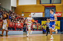 Basketball, win2day Basketball Superliga 2023/24, Halbfinale Spiel 1, Traiskirchen Lions, Oberwart Gunners, Edgars Lasenbergs (25)