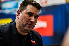 Basketball, win2day Basketball Superliga 2023/24, Halbfinale Spiel 1, Traiskirchen Lions, Oberwart Gunners, Horst Leitner (Head Coach)