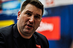 Basketball, win2day Basketball Superliga 2023/24, Halbfinale Spiel 1, Traiskirchen Lions, Oberwart Gunners, Horst Leitner (Head Coach)