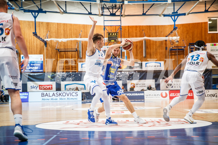 Basketball, bet-at-home Basketball Superliga 2020/21, Grunddurchgang, 14. Runde, Oberwart Gunners, Gmunden Swans, Lukas Schartmüller (11)