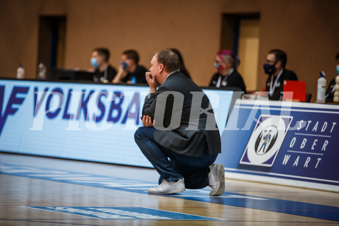 Basketball, bet-at-home Basketball Superliga 2020/21, Grunddurchgang 14. Runde, Oberwart Gunners, Gmunden Swans, Anton Mirolybov (Head Coach)