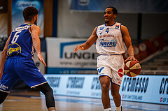 Basketball, bet-at-home Basketball Superliga 2020/21, Grunddurchgang 14. Runde, Oberwart Gunners, Gmunden Swans, Laurence Alexander (4)