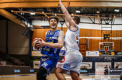 Basketball, bet-at-home Basketball Superliga 2020/21, Grunddurchgang 14. Runde, Oberwart Gunners, Gmunden Swans, Daniel Dolenc (15)