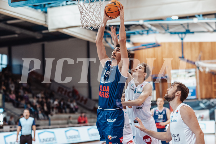 Basketball, Basketball Austria Cup 2023/24, VF Spiel 7, Oberwart Gunners, Dragonz Eisenstadt, Mario Spaleta (15), Florian Koeppel (8), Daniel Koeppel (14)