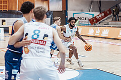 Basketball, Basketball Austria Cup 2023/24, VF Spiel 7, Oberwart Gunners, Dragonz Eisenstadt, Valentin Pasterk (6), Kris Monroe (13)