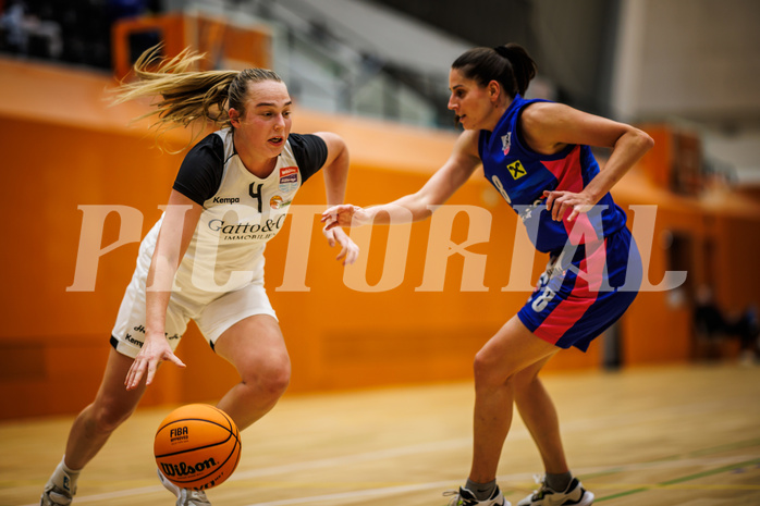 Basketball, Win2Day Basketball Damen Superliga 2023/24, Grunddurchgang 3.Runde, Basket Flames, UBSC Graz, Stella Popp (4)