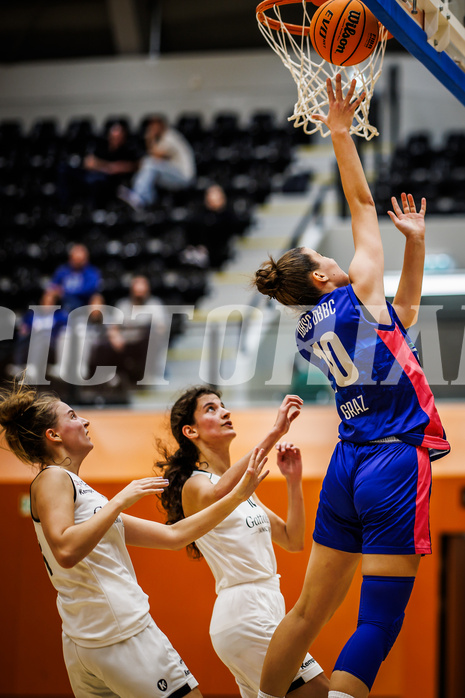 Basketball, Win2Day Basketball Damen Superliga 2023/24, Grunddurchgang 3.Runde, Basket Flames, UBSC Graz, Ajla Meskic (10)