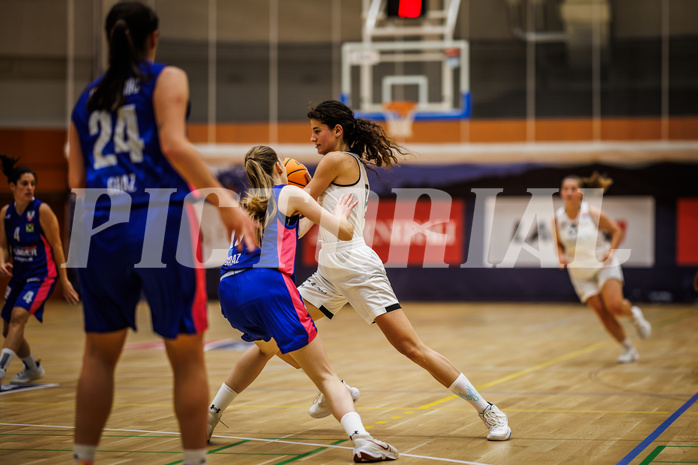 Basketball, Win2Day Basketball Damen Superliga 2023/24, Grunddurchgang 3.Runde, Basket Flames, UBSC Graz, Agatija Vukicevic (18)