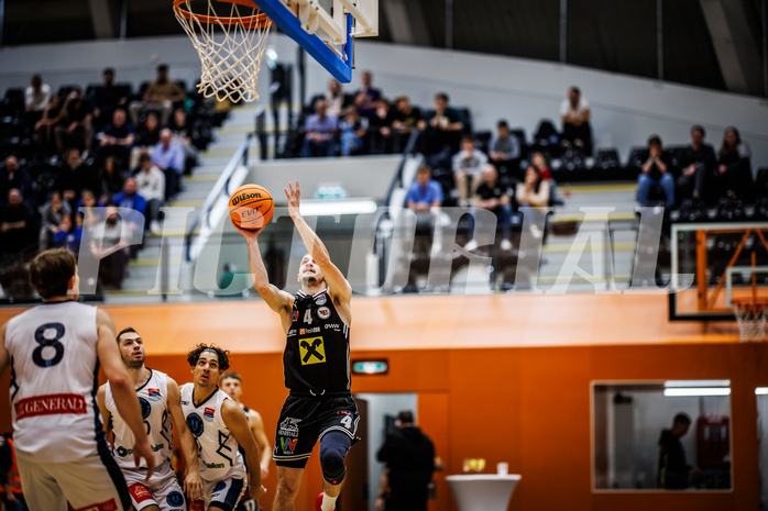 Basketball, Basketball Austria Cup 2023/24, Achtelfinale Spiel 2, Vienna Timberwolves, Flyers Wels, Gavrilo Tepic (4)