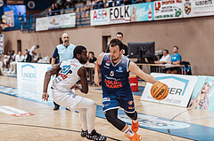 Basketball, Basketball Austria Cup 2023/24, VF Spiel 7, Oberwart Gunners, Dragonz Eisenstadt, Trevion Lamar (10), Sebastian Kunc (5)