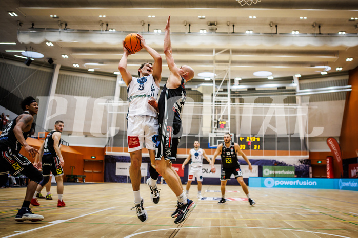 Basketball, Basketball Austria Cup 2023/24, Achtelfinale Spiel 2, Vienna Timberwolves, Flyers Wels, Elias Wlasak (8)