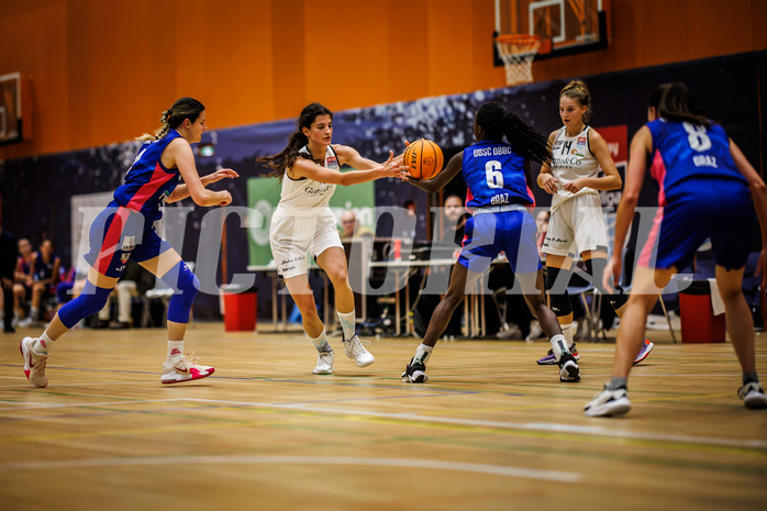Basketball, Win2Day Basketball Damen Superliga 2023/24, Grunddurchgang 3.Runde, Basket Flames, UBSC Graz, Agatija Vukicevic (18)