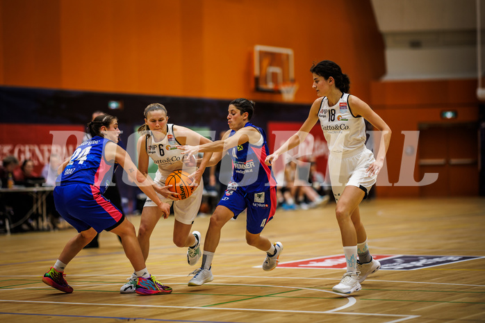 Basketball, Win2Day Basketball Damen Superliga 2023/24, Grunddurchgang 3.Runde, Basket Flames, UBSC Graz, Lena Eichler (6)