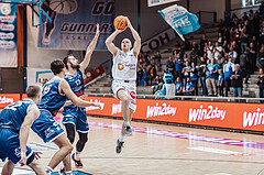 Basketball, Basketball Austria Cup 2023/24, VF Spiel 7, Oberwart Gunners, Dragonz Eisenstadt, Mario Spaleta (15), Tino Sebalj (13), Sebastian Kaeferle (7)
