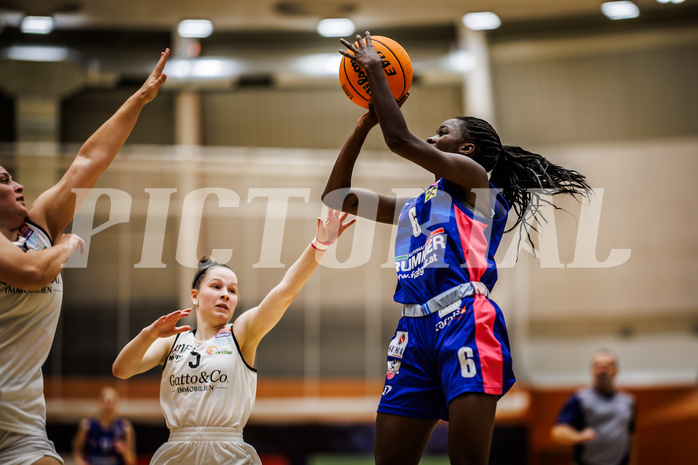 Basketball, Win2Day Basketball Damen Superliga 2023/24, Grunddurchgang 3.Runde, Basket Flames, UBSC Graz, Dierry Sow (6)