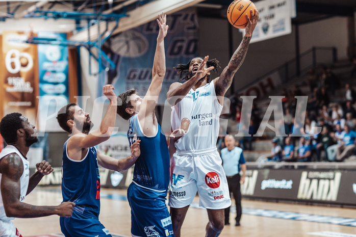 Basketball, Basketball Austria Cup 2023/24, VF Spiel 7, Oberwart Gunners, Dragonz Eisenstadt, Trevion Lamar (10), Tino Sebalj (13), Lukas Knor (21), Kris Monroe (13)