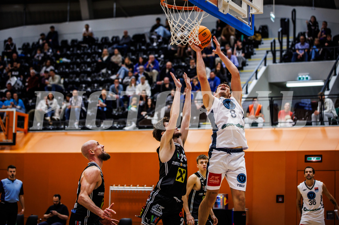 Basketball, Basketball Austria Cup 2023/24, Achtelfinale Spiel 2, Vienna Timberwolves, Flyers Wels, Elias Wlasak (8)