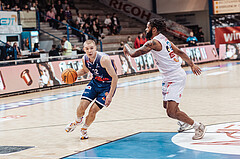 Basketball, Basketball Austria Cup 2023/24, VF Spiel 7, Oberwart Gunners, Dragonz Eisenstadt, Filip Bjelanovic (22), Kris Monroe (13)