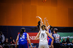 Basketball, Win2Day Basketball Damen Superliga 2023/24, Grunddurchgang 3.Runde, Basket Flames, UBSC Graz, Agatija Vukicevic (18), Ajla Meskic (10)