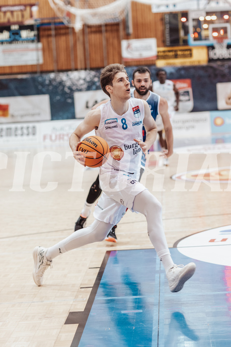 Basketball, Basketball Austria Cup 2023/24, VF Spiel 7, Oberwart Gunners, Dragonz Eisenstadt, Florian Koeppel (8), Tino Sebalj (13)