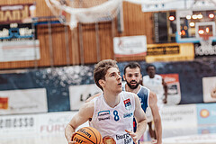 Basketball, Basketball Austria Cup 2023/24, VF Spiel 7, Oberwart Gunners, Dragonz Eisenstadt, Florian Koeppel (8), Tino Sebalj (13)