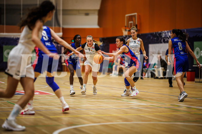 Basketball, Win2Day Basketball Damen Superliga 2023/24, Grunddurchgang 3.Runde, Basket Flames, UBSC Graz, Stella Popp (4)
