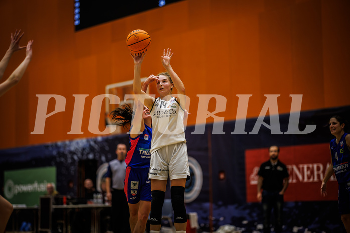 Basketball, Win2Day Basketball Damen Superliga 2023/24, Grunddurchgang 3.Runde, Basket Flames, UBSC Graz, Lara Brunner (14)