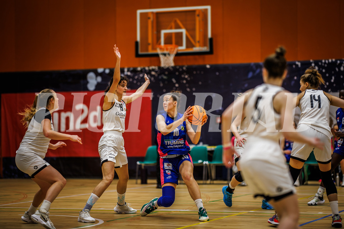 Basketball, Win2Day Basketball Damen Superliga 2023/24, Grunddurchgang 3.Runde, Basket Flames, UBSC Graz, Ajla Meskic (10)