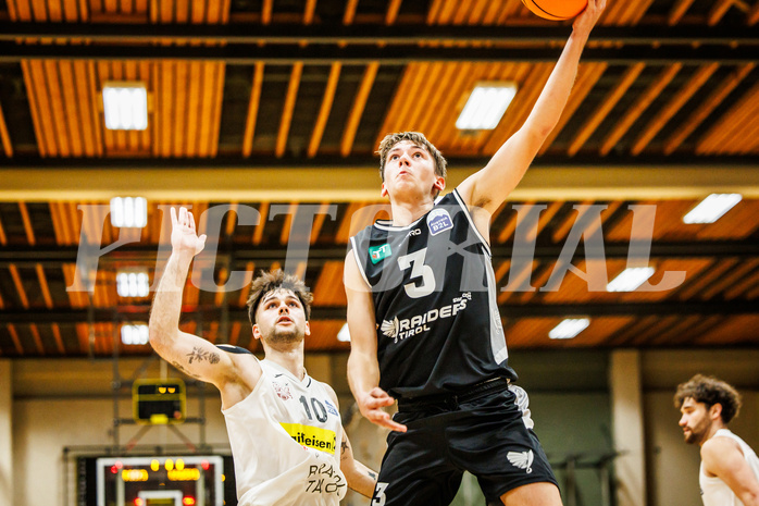Basketball, Basketball Zweite Liga 2023/24, Grunddurchgang 6.Runde, Mattersburg Rocks, Raiders Innsbruck, N. Sparber (3)