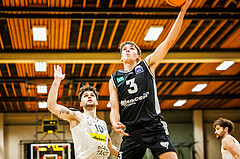 Basketball, Basketball Zweite Liga 2023/24, Grunddurchgang 6.Runde, Mattersburg Rocks, Raiders Innsbruck, N. Sparber (3)