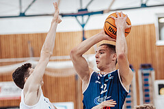 Basketball, Basketball Austria Cup 2023/24, VF Spiel 7, Oberwart Gunners, Dragonz Eisenstadt, Jonathan Wess (4), Filip Bjelanovic (22)