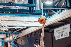 Basketball, Basketball Austria Cup 2023/24, VF Spiel 7, Oberwart Gunners, Dragonz Eisenstadt, Lukas Hahn (25), Jonathan Knessl (12)