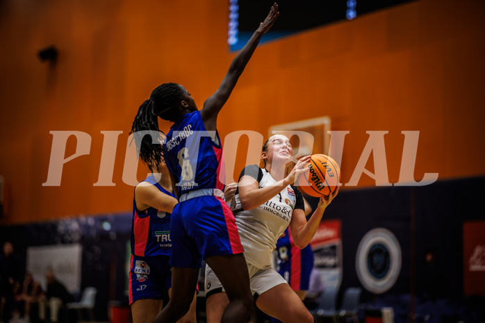 Basketball, Win2Day Basketball Damen Superliga 2023/24, Grunddurchgang 3.Runde, Basket Flames, UBSC Graz, Stella Popp (4)