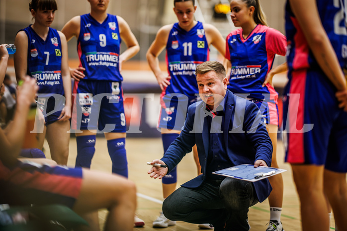 Basketball, Win2Day Basketball Damen Superliga 2023/24, Grunddurchgang 3.Runde, Basket Flames, UBSC Graz, Edvin Brkic(Head Coach)