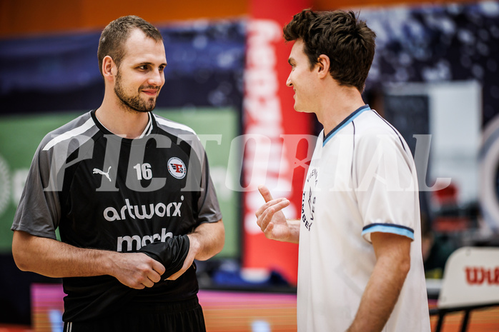 Basketball, Basketball Austria Cup 2023/24, Achtelfinale Spiel 2, Vienna Timberwolves, Flyers Wels, Renato Poljak (16), Philipp D'Angelo (9)