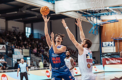 Basketball, Basketball Austria Cup 2023/24, VF Spiel 7, Oberwart Gunners, Dragonz Eisenstadt, Mario Spaleta (15), Daniel Koeppel (14)
