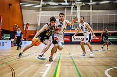 Basketball, Basketball Austria Cup 2023/24, Achtelfinale Spiel 2, Vienna Timberwolves, Flyers Wels, Elvir Jakupovic (21), Jonas John (99)