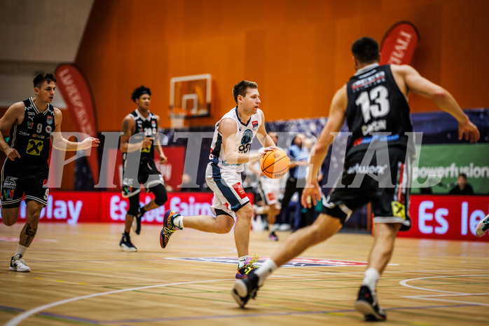Basketball, Basketball Austria Cup 2023/24, Achtelfinale Spiel 2, Vienna Timberwolves, Flyers Wels, Jonas John (99)