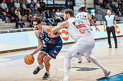 Basketball, Basketball Austria Cup 2023/24, VF Spiel 7, Oberwart Gunners, Dragonz Eisenstadt, Mario Spaleta (15), Daniel Koeppel (14)