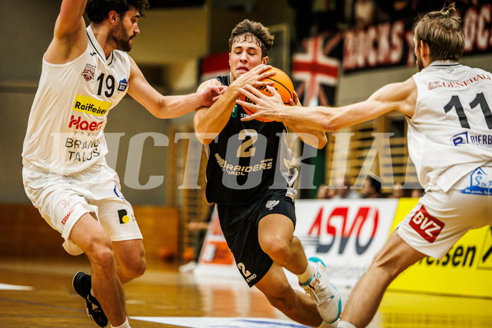 Basketball, Basketball Zweite Liga 2023/24, Grunddurchgang 6.Runde, Mattersburg Rocks, Raiders Innsbruck, F. Kaempf (2)