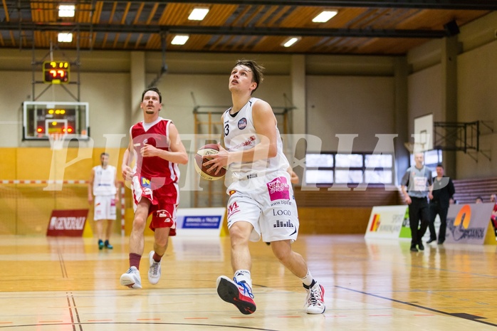 Basketball, 2.Bundesliga, Grunddurchgang 19.Runde, Mattersburg Rocks, UBC St. Pölten, Benjamin BERNLEITHNER (13)