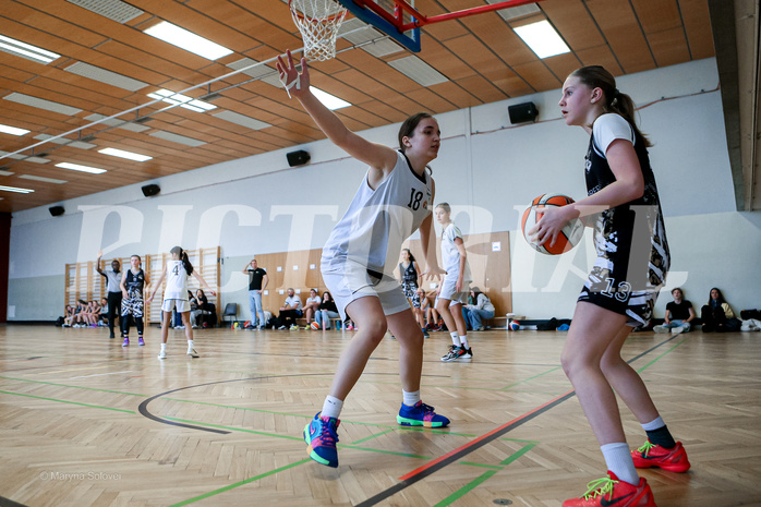 16.03.2025 Österreichischer Basketballverband 2024/25, SLWU14 Basket Flames UNION vs. VKL Vikings Swans