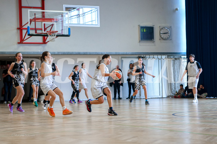 16.03.2025 Österreichischer Basketballverband 2024/25, SLWU14 Basket Flames UNION vs. VKL Vikings Swans