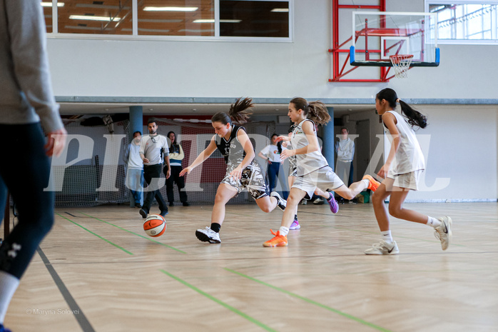16.03.2025 Österreichischer Basketballverband 2024/25, SLWU14 Basket Flames UNION vs. VKL Vikings Swans