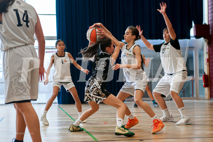 16.03.2025 Österreichischer Basketballverband 2024/25, SLWU14 Basket Flames UNION vs. VKL Vikings Swans
