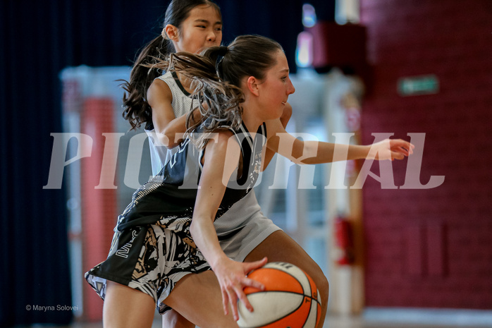 16.03.2025 Österreichischer Basketballverband 2024/25, SLWU14 Basket Flames UNION vs. VKL Vikings Swans