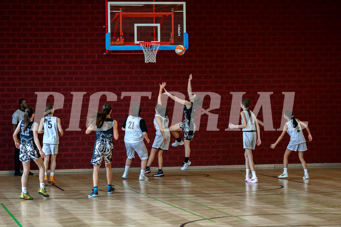 16.03.2025 Österreichischer Basketballverband 2024/25, SLWU14 Basket Flames UNION vs. VKL Vikings Swans